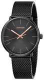 Calvin Klein High Noon Quartz Black Dial Black Mesh Bracelet Watch for Men - K8M21421