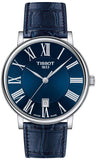 Tissot T122.410.16.043.00 Carson Premium Quartz Men's Watch – Blue Dial & Blue Leather Strap