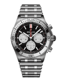 Breitling Chronomat B01 42 AB0134101B1A1 Men's Watch – Black Dial with Silver Stainless Steel Strap