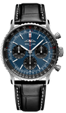 Breitling Navitimer B01 Chronograph 41 AB0139241C1P1 Men's Watch – Blue Dial with Black Leather Strap