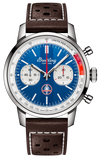Breitling Top Time B01 Shelby Cobra AB01763A1C1X1 Men's Watch with Blue Dial & Brown Leather Strap
