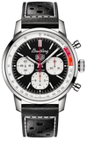 Breitling Top Time B01 Deus AB01765A1B1X1 Men's Watch with Black Dial & Black Leather Strap