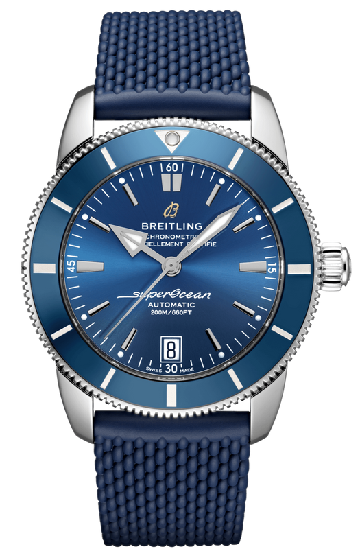 Breitling Superocean Heritage B20 Automatic 42 Blue Dial Blue Mesh Bracelet Watch for Men - AB2010161C1S1