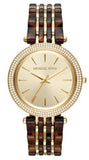 Michael Kors MK4326 Darci Quartz Women's Watch – Gold Dial & Brown Two-Tone Steel Bracelet