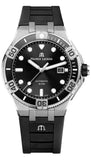 Maurice Lacroix AI6058-SS001-330-1 Aikon Venturer Automatic Men's Watch – Black Dial & Black Rubber Strap