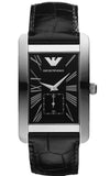 Emporio Armani AR0143 Men's Watch – Black Dial & Black Leather Strap