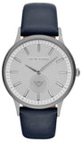 Emporio Armani AR11119 Renato Quartz Men's Watch – White Dial & Blue Leather Strap