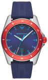 Emporio Armani AR11217 Sigma Quartz Men's Watch – Blue Dial & Blue Silicone Strap