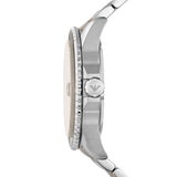Emporio Armani Diver Quartz Brown Dial Two Tone Steel Strap Watch For Men - AR11340