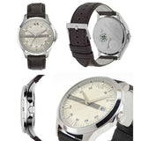 Armani Exchange Whitman AX2100 Men's Watch – Silver Dial with Brown Leather Strap