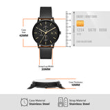 Armani Exchange Cayde AX2716 Men's Chronograph – Black Dial with Black Mesh Stainless Steel Strap