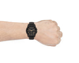 Armani Exchange Outerbanks AX7105 Men's Chronograph Watch – Black Dial with Black Stainless Steel Strap