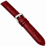 Michele Deco Mother of Pearl Dial Red Leather Strap Watch For Women - MWW06V000007