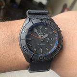 Seiko 5 Sports SRPD79K1 Automatic Men's Watch – Black Dial & Black NATO Strap