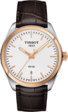 Tissot T101.410.26.031.00 T Classic PR 100 Quartz Men's Watch – White Dial & Brown Leather Strap
