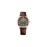 Hugo Boss Ambassador Grey Dial Brown Leather Strap Watch for Men - 1513387