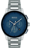 Hugo Boss 1513763 Peak Chronograph Men's Watch – Blue Dial & Silver Steel Bracelet