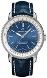 Breitling Navitimer Automatic 38mm A17325211C1P1 Men's Watch – Blue Dial with Blue Leather Strap