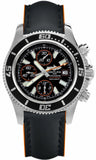 Breitling Superocean Chronograph II 44mm A1334102/BA81 Men's Automatic Watch – Black Dial with Black Leather Strap