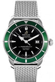 Breitling Superocean Heritage 42mm A1732136 Men's Chronograph Watch – Green Bezel with Black Dial