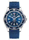 Breitling Superocean Heritage II 42mm A17365D1 Men's Chronometer Watch –  Blue Dial with Blue Rubber Strap