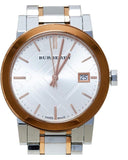 Burberry The City White Dial Two Tone Steel Strap Watch for Women - BU9006
