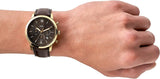 Fossil FS5763 Neutra Chronograph Men’s Watch – Brown Dial & Brown Leather Strap