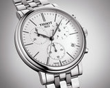 Tissot Carson Premium White Dial Silver Steel Strap Watch For Men - T122.417.11.011.00