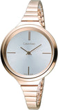Calvin Klein K4U23626 Lively Women's Watch – White Dial & Rose Gold Steel Strap