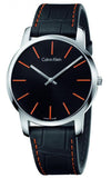 Calvin Klein K2G211C1 City Quartz Men's Watch – Black Dial & Black Leather Strap