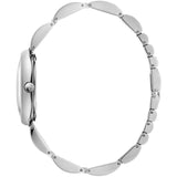 Calvin Klein Wavy Black Dial Silver Steel Strap Watch for Women - K9U23141