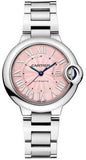 Cartier Ballon Bleu de Cartier Women's Watch WSBB0046 with Pink Dial & Silver Steel Strap