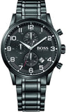 Hugo Boss 1513180 Chronograph Men's Watch – Black Dial & Black Steel Bracelet