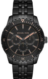 Michael Kors MK7157 Cunningham Chronograph Men's Watch – Black Dial & Black Steel Strap