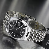 Citizen Tsuyosa NJ0150-81E Men's Automatic Watch – Black Dial with Silver Steel Strap
