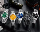 Citizen Tsuyosa NJ0150-81X Men's Automatic Watch – Green Dial with Silver Steel Strap