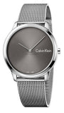 Calvin Klein K3M211Y3 Minimal Men's Watch – Grey Dial & Silver Mesh Strap