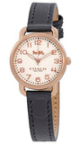Coach 14502749 Delancey Quartz Women's Watch – Ivory Dial & Navy Blue Leather Strap