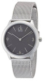Calvin Klein K3M52154 Minimal Quartz Men's Watch – Grey Dial & Silver Mesh Bracelet