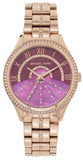 Michael Kors MK3722 Lauryn Women's Watch – Pink Dial & Rose Gold Steel Bracelet