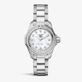 Tag Heuer Aquaracer Professional 200 Quartz Diamond Mother of Pearl Dial Silver Steel Strap Watch for Women - WBP1417.BA0622