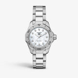 Tag Heuer Aquaracer Professional 200 Quartz Diamond Mother of Pearl Dial Silver Steel Strap Watch for Women - WBP1416.BA0622