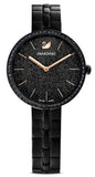 Swarovski 5547646 Cosmopolitan PVD Women's Watch – Black Dial & Black Stainless Steel Strap