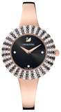 Swarovski 5484050 Crystal Rose Women's Watch – Black Dial & Rose Gold Steel Strap