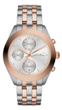 Marc Jacobs Peeker Chronograph Silver Two Tone Steel Strap Watch for Women - MBM3369