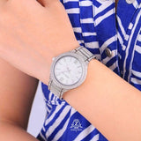 Michael Kors Kerry Crystal Pave Silver Dial Silver Steel Strap Watch For Women - MK3359