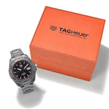 Tag Heuer Aquaracer Bamford Automatic Black Dial Grey Steel Strap Watch for Men - WAY208F.BF0638