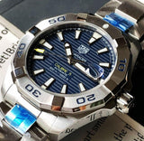 Tag Heuer Aquaracer Automatic Men's Watch WBD2112.BA0928 – Blue Dial with Silver Steel Strap