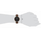 Daniel Wellington Classic Petite Bristol Black Dial Brown Leather Strap Watch For Women - DW00100165