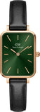 Daniel Wellington DW00100446 Quadro Pressed Melrose Women's Watch – Emerald Green Dial & Black